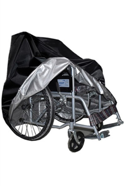 Online order wheelchair dust cover Design waterproof and dustproof Residential home Wheelchair dust cover store for the elderly 115*65*90CM 115*65*120CM SKSC017 side view